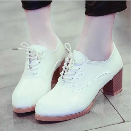 Cute Lace up Oxford Shoes