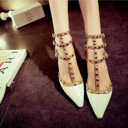 Gorgeous Rivet High Heels Fashion S..