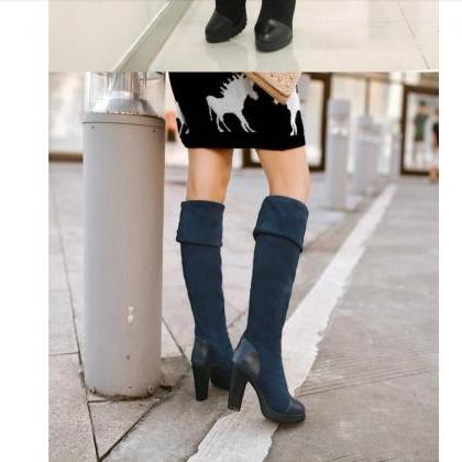 Over The Knee Fashion Boots In 4 Colors