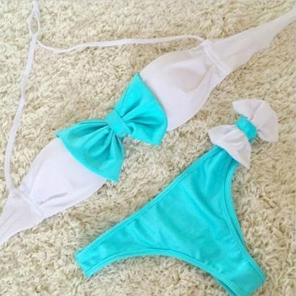 Summer Bow Design Bikini Set