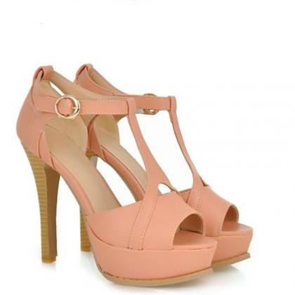 Sexy Peep Toe Ankle Strap Sandals