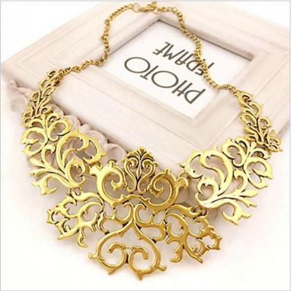 Classy Gold Statement Necklace