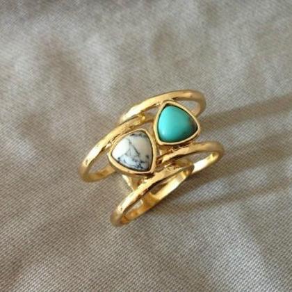 1 Piece Bohemian Turquoise Ring