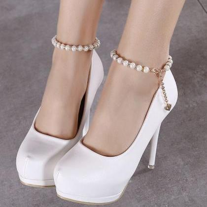 Charmed Ankle Strap High Heels Fash..