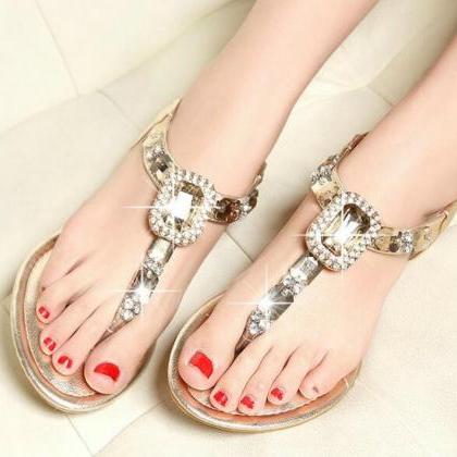Summer Style Rhinestone Sandals