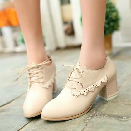 Classy Lace up Oxford Shoes
