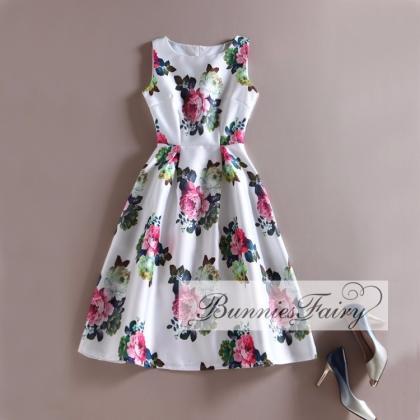 Gorgeous Floral Sleeveless Dress