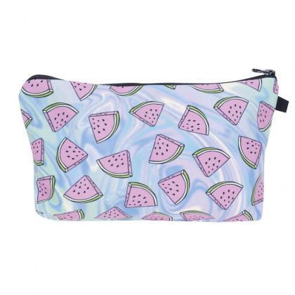 Summer Fruit Print Cosmetic Bag on Luulla