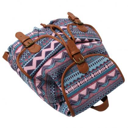 Retro Aztec Design Backpacks