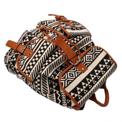 Brown Aztec Backpack