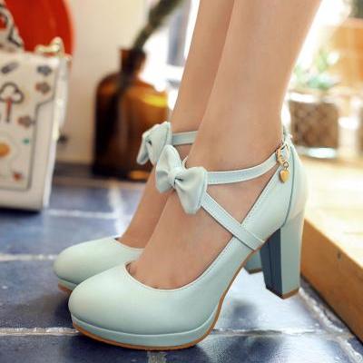 Gorgeous High Heels Fashion Pumps with Bow