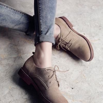 Women's High Quality Retro Leather Oxford Shoes