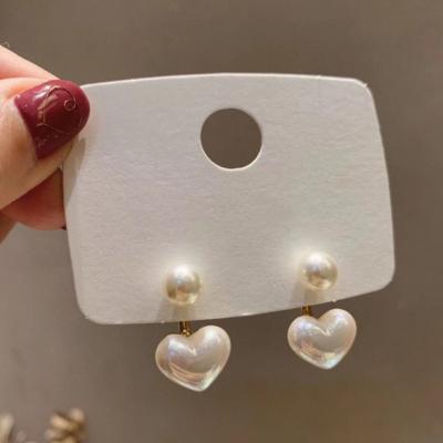 Elegant Heart Pearl earrings
