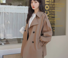 Women's Classic British Style Double Breasted Trousers Coats main image 1