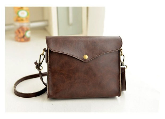 Classy PU Leather Shoulder Bag In Black And Brown on Luulla