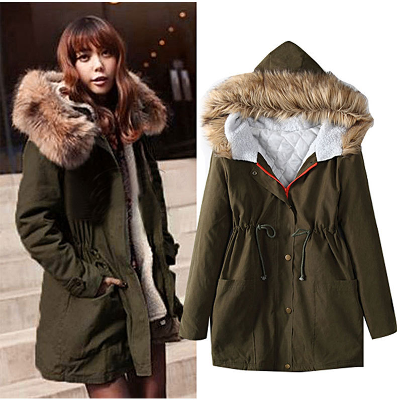 Autumn and Winter Warm Hooded Jacket Coat