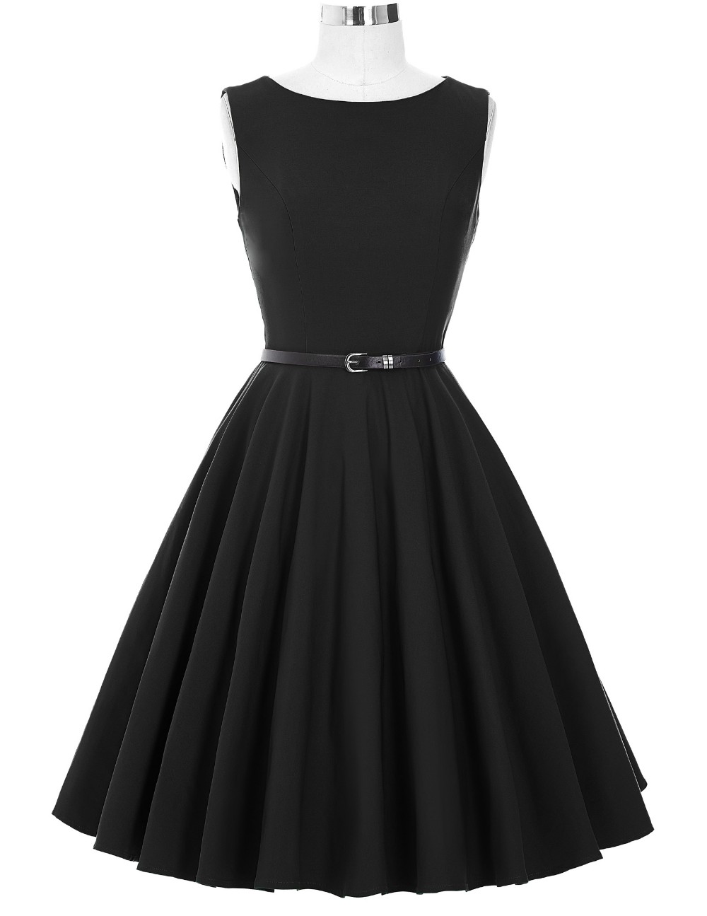 Sleeveless Black Vintage design Party Dress