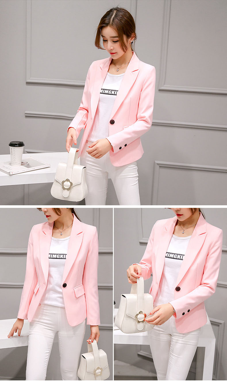 Classy Pink Winter Coat Blazer