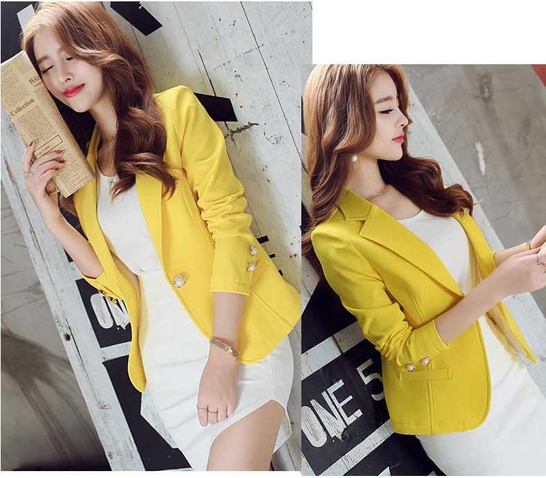 Yellow Blazer And Jacket For Women