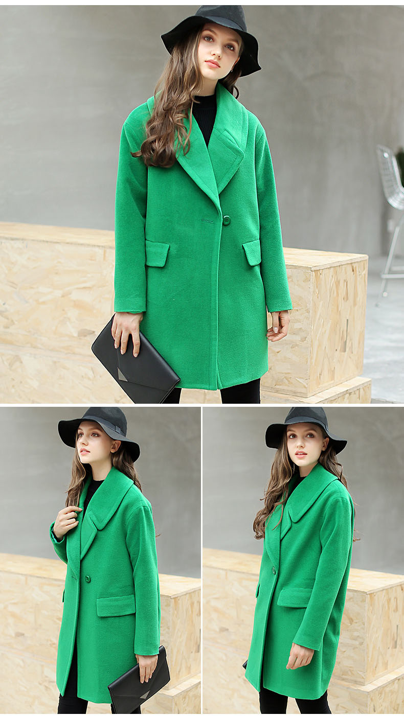 Chic Green Trench Coat