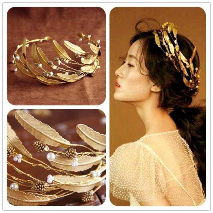 Wedding Hair Accessories For Bride Vintage Baroque Headdress Headband Tiara Crown