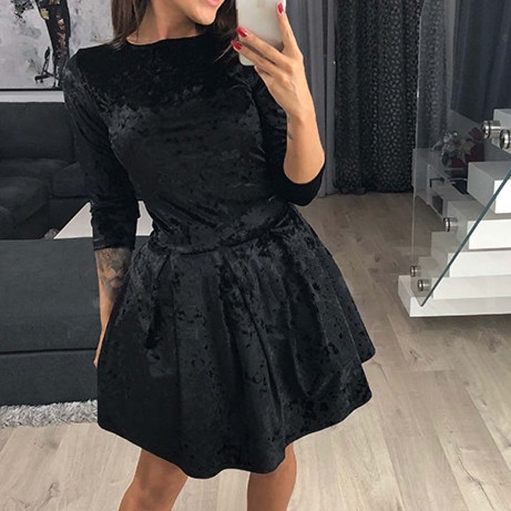 classy velvet dress