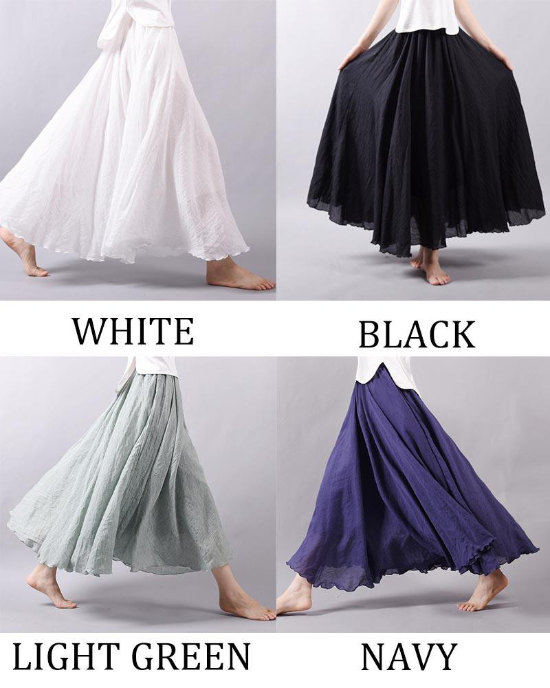 Elegant High Waist Long Summer Maxi Skirts