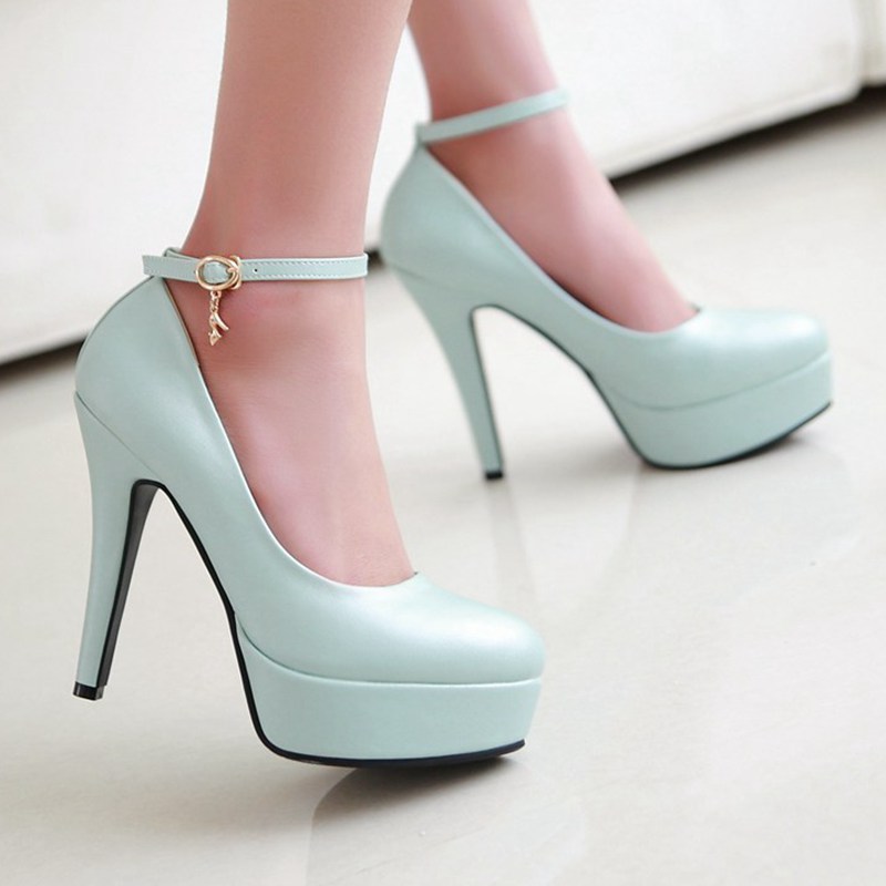 Elegant Pointed Toe Ankle Strap High heels Fashion Shoes