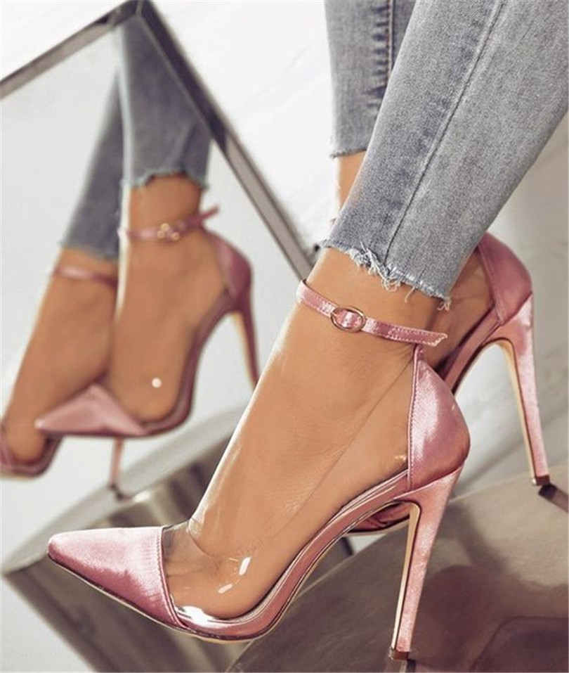 Sexy Pointed Toe Ankle Strap High heels Shoes