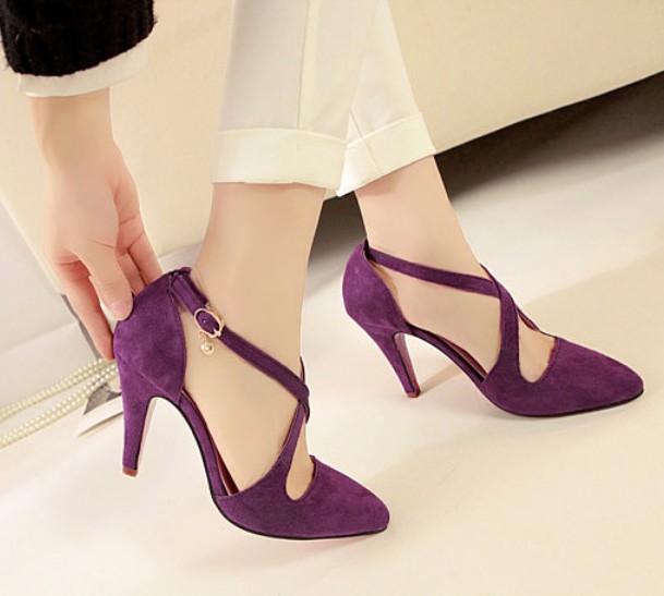 sexy purple shoes