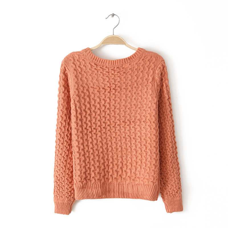 Adorable Flower Design Knitted Pullover on Luulla