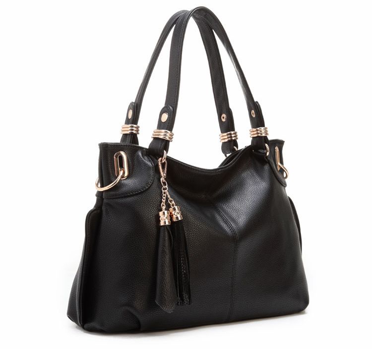 Elegant Black Tassel Hand Bag