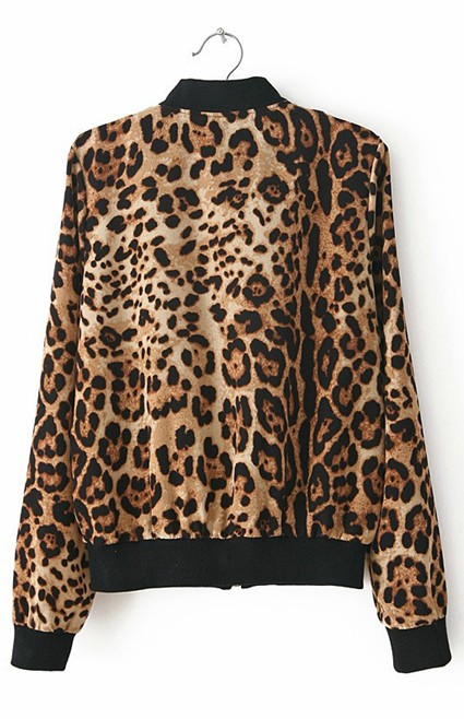 Chic Leopard Print Jacket on Luulla
