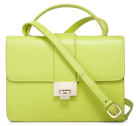 Neon Green Messenger Bag