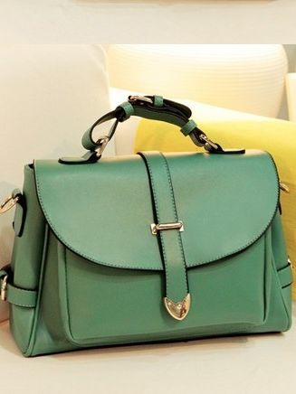 Beautiful Vintage Style Green Fashion Bag