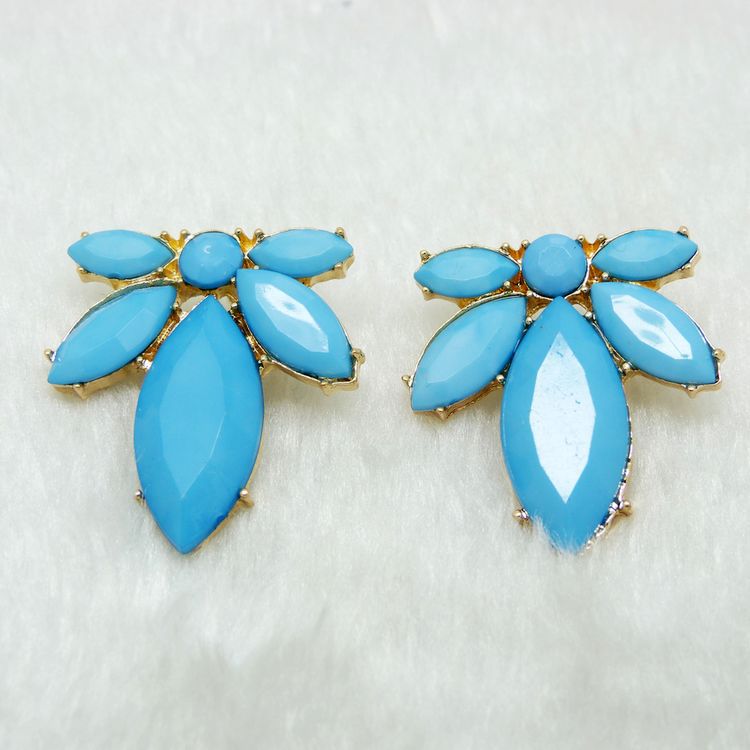 Elegant Blue Fashion Earrings on Luulla