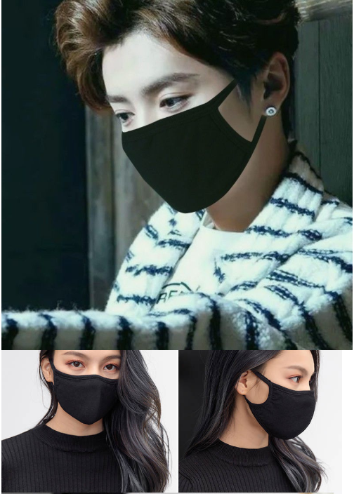 Free Shipping 3 pieces Black and White Face Mask for Men and Women