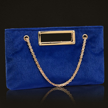 blue bag gold chain