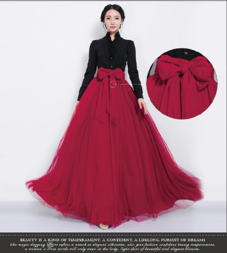 Include Belt Maxi Skirt main image 1