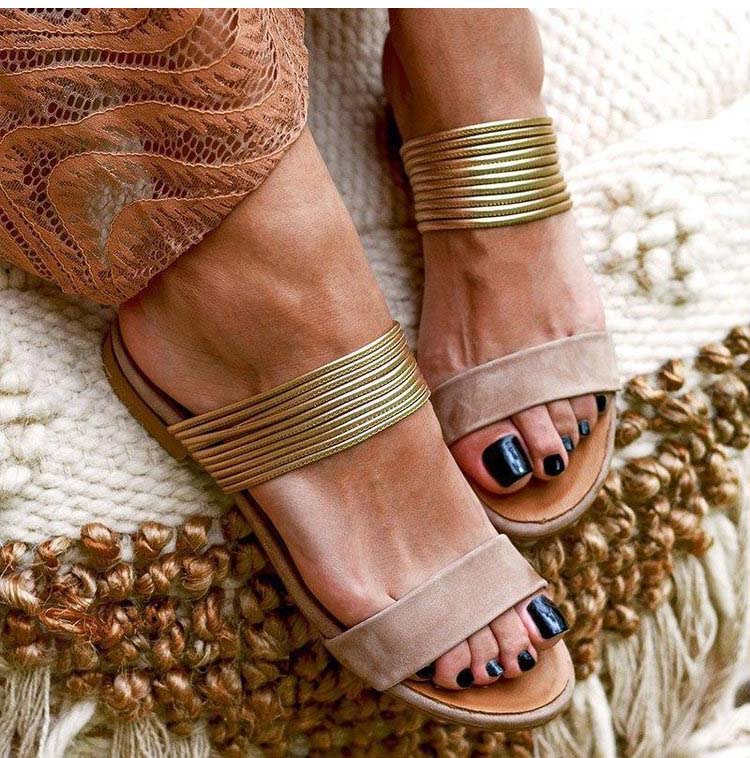 Bohemian Style Women's Slip On Summer Sandals