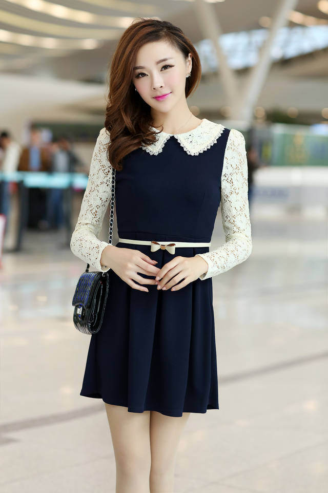 doll collar dress