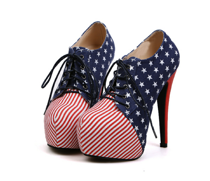 Liliana American Flag Lucite Pointy Toe Stiletto Pump – Chanty's Boutique