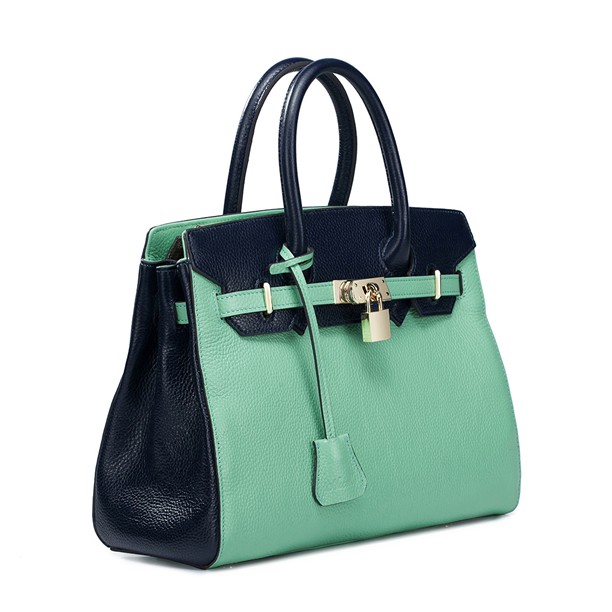 Beautiful Mint Green Luxury Leather Hand Bag on Luulla