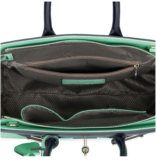 Beautiful Mint Green Luxury Leather Hand Bag on Luulla