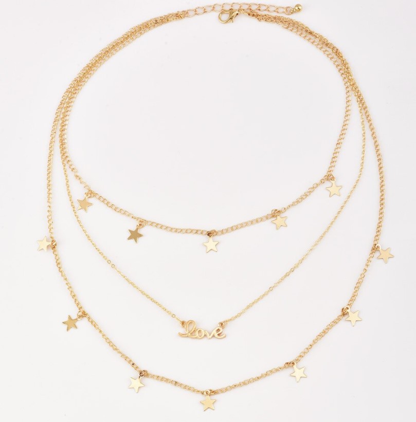 Love Charmed Gold Necklace on Luulla