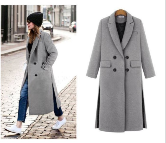 European Style Chic Autumn And Winter Long Coat