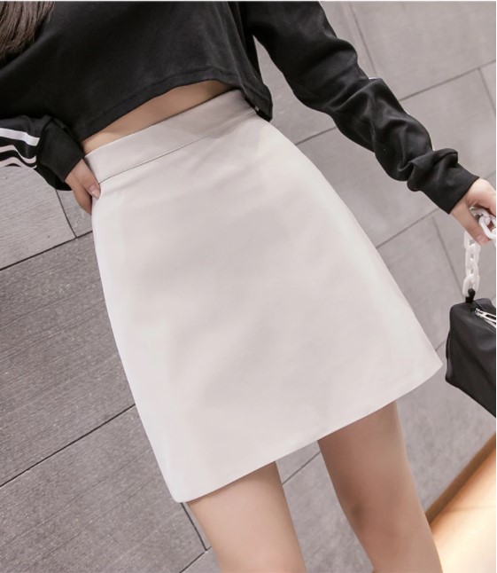 Sexy High Waist PU Leather Skirts