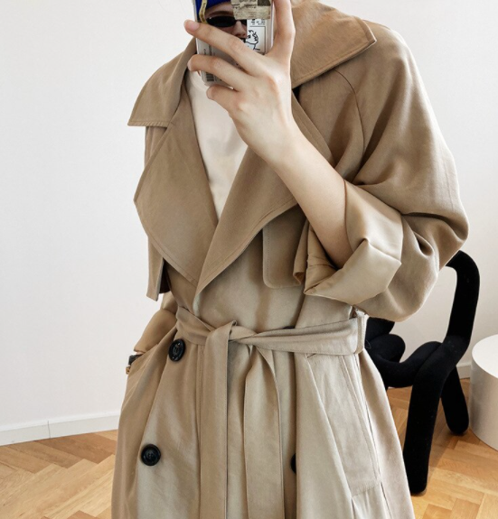 Fashion Women Long Trench Coat