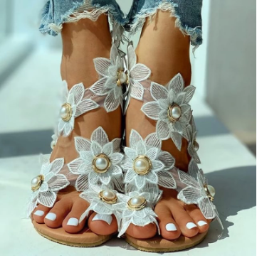 Floral Flat Sandals Women Bohemian