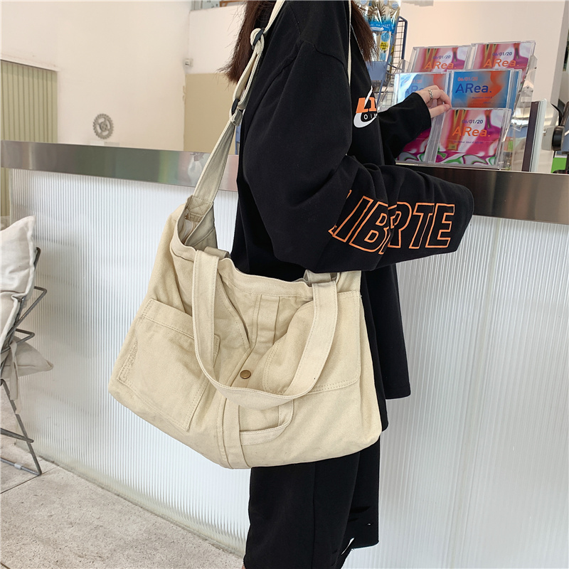 Cute Color-blocking Large-capacity Shoulder Bag on Luulla